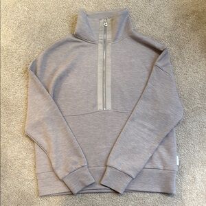 Varley Taupe Half-Zip Pullover- NWOT